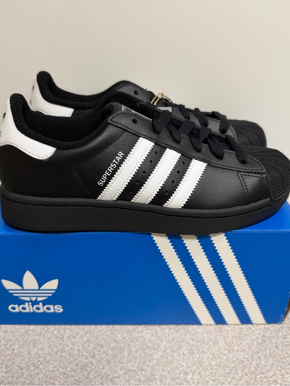 adidas Superstar II Black White (GS) Size 6Y NEW JH9977 - Picture 3 of 11